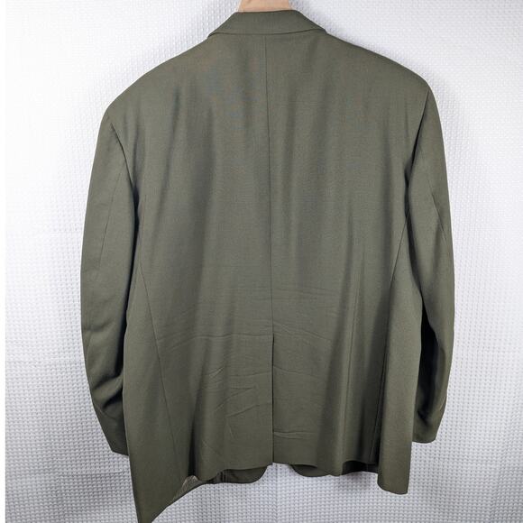 Corbin 46R Green Blazer Sport Coat Men Two Button USA Union Vintage Dillard’s - Picture 2 of 9